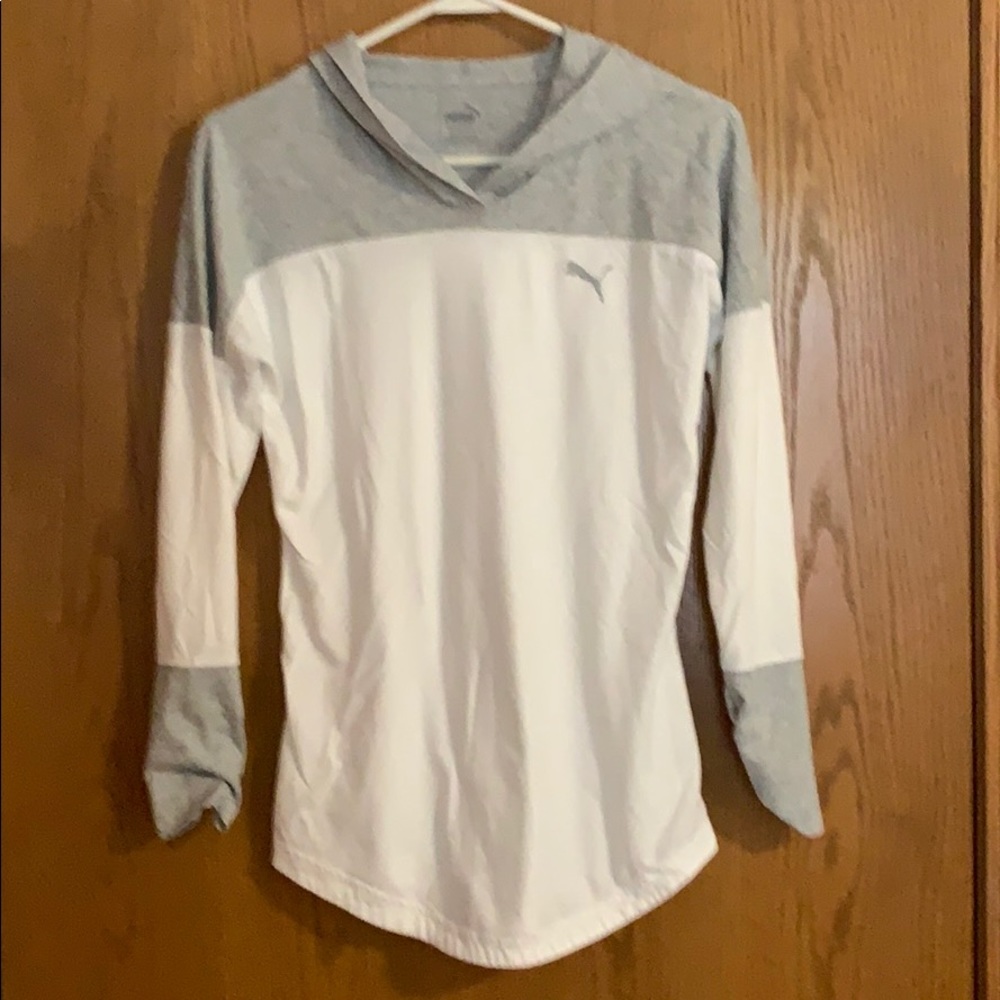 Puma long sleeve hooded shirt